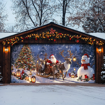 Lorva Christmas Garage Door Banner Decoration Peace