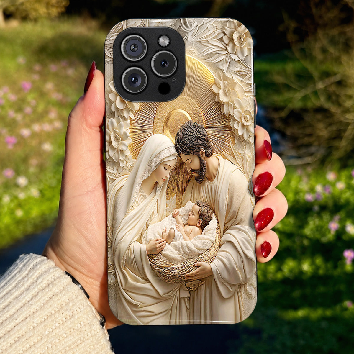 Lorva Phone Case Happy Holy Family