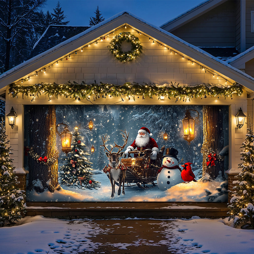 Lorva Christmas Garage Door Banner Decoration A Storybook Christmas Night