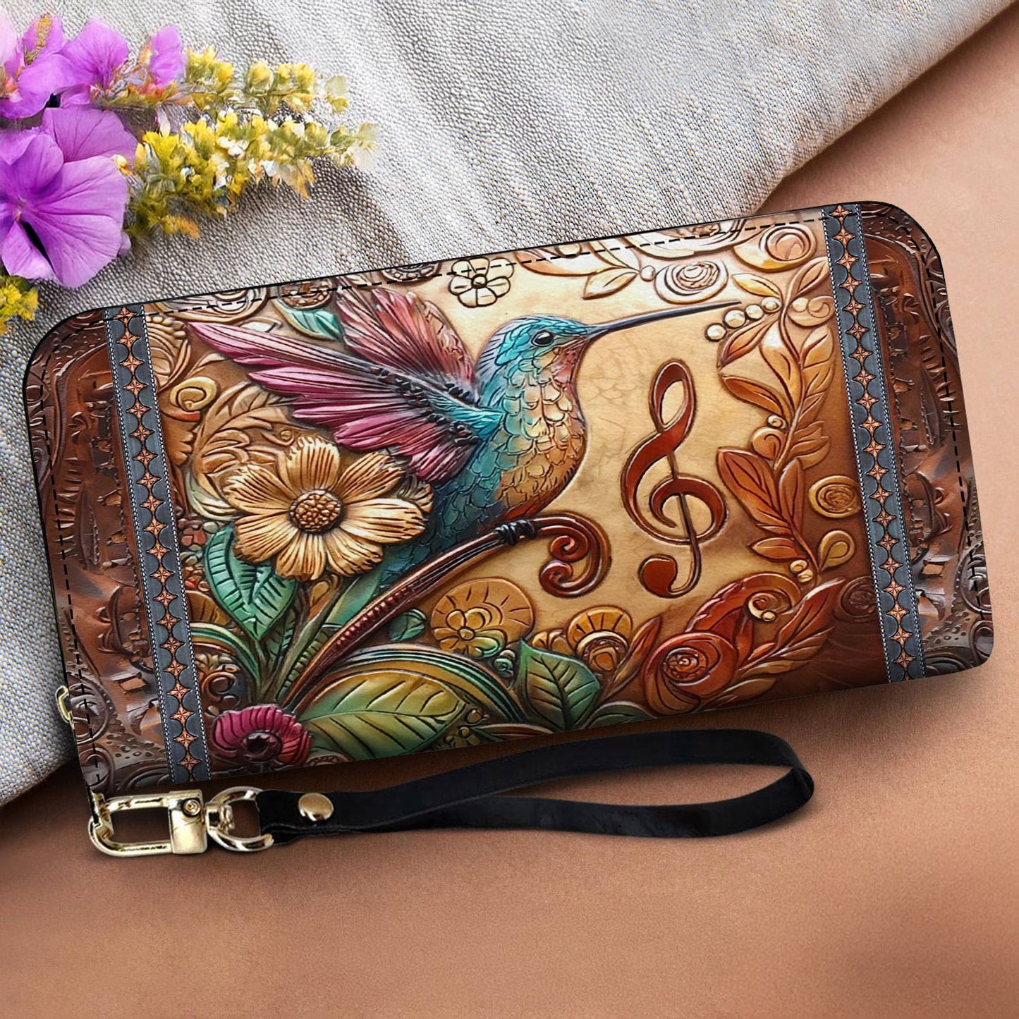 Lorva Leather Wallet Melody In Flight