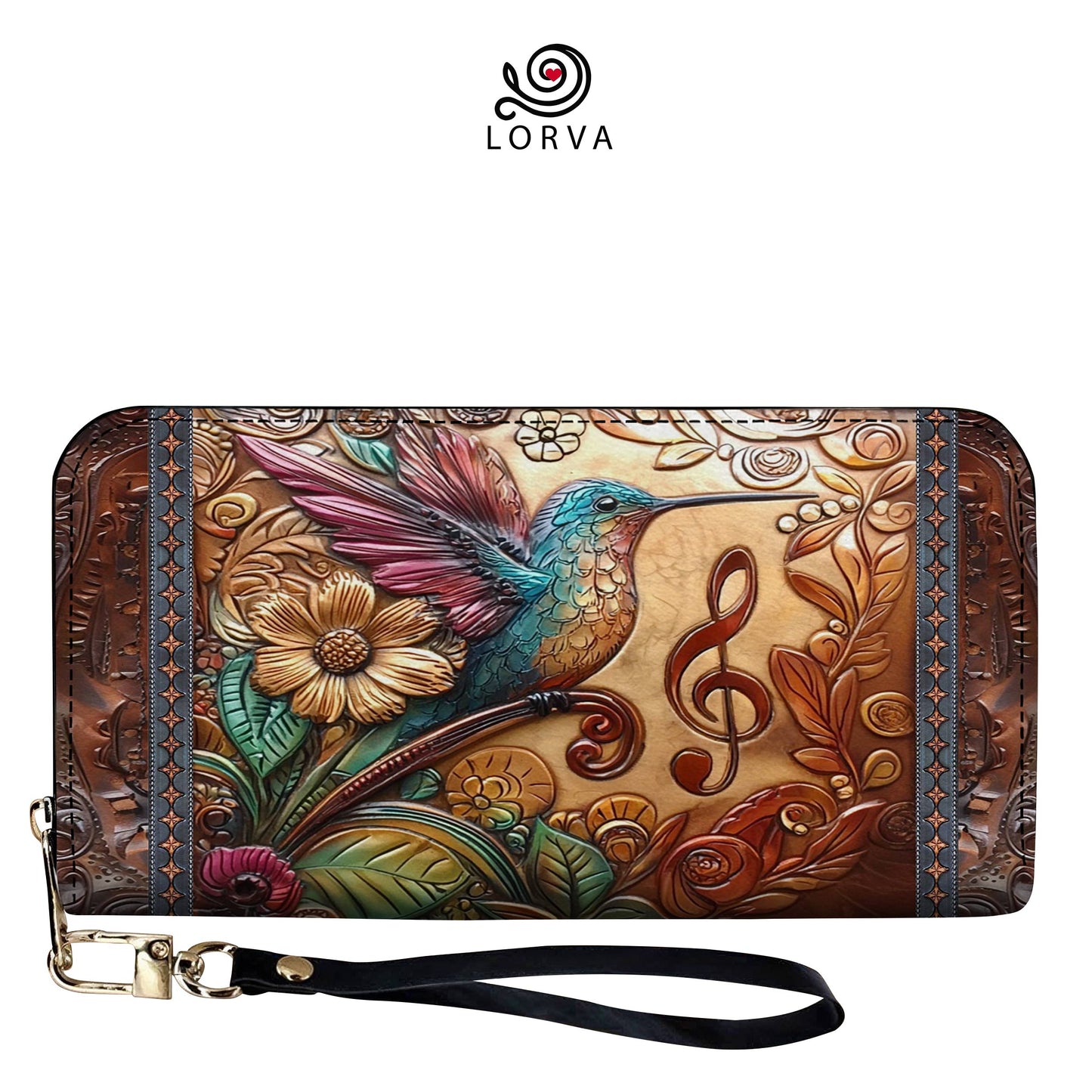 Lorva Leather Wallet Melody In Flight