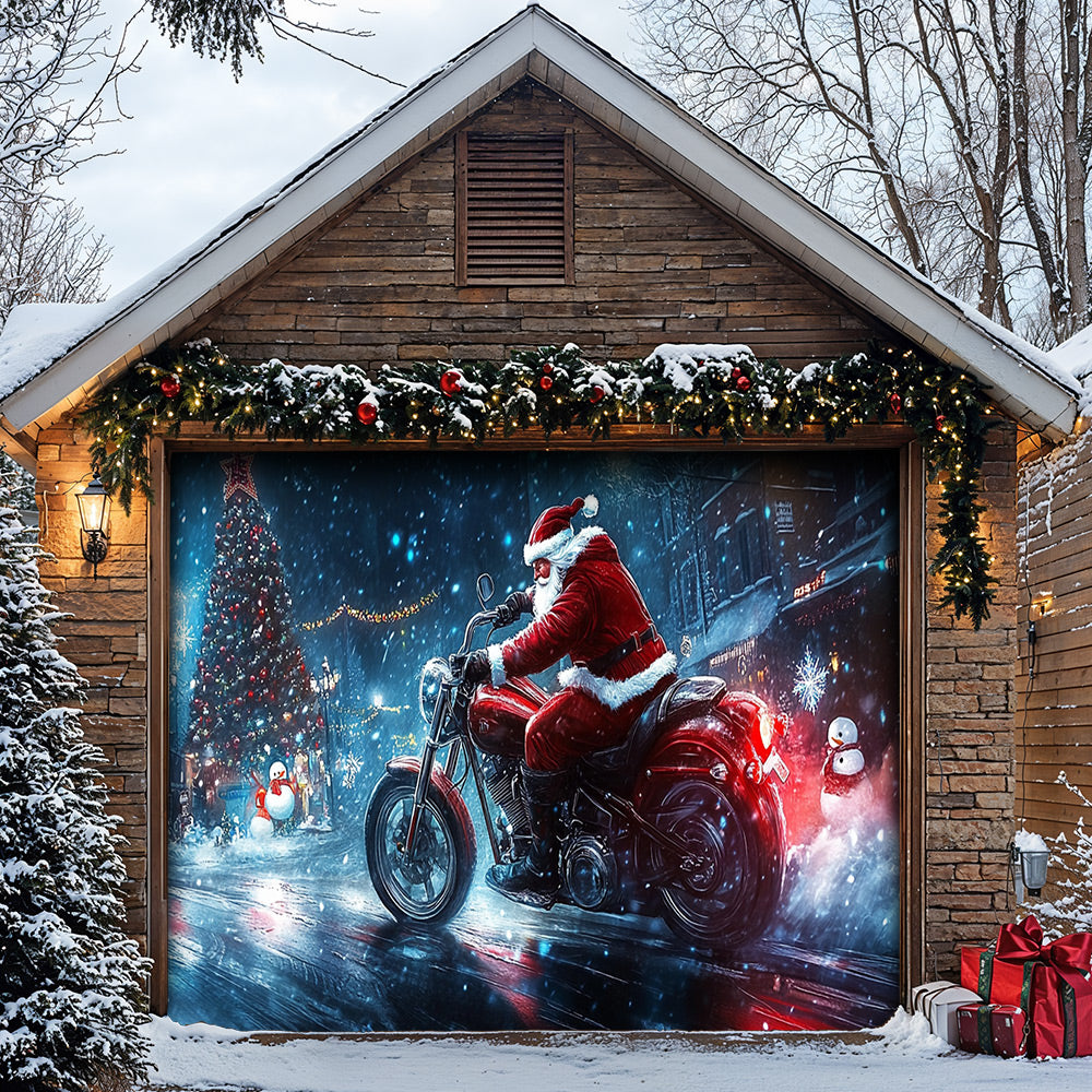 Lorva Christmas Garage Door Banner Decoration Frenzy
