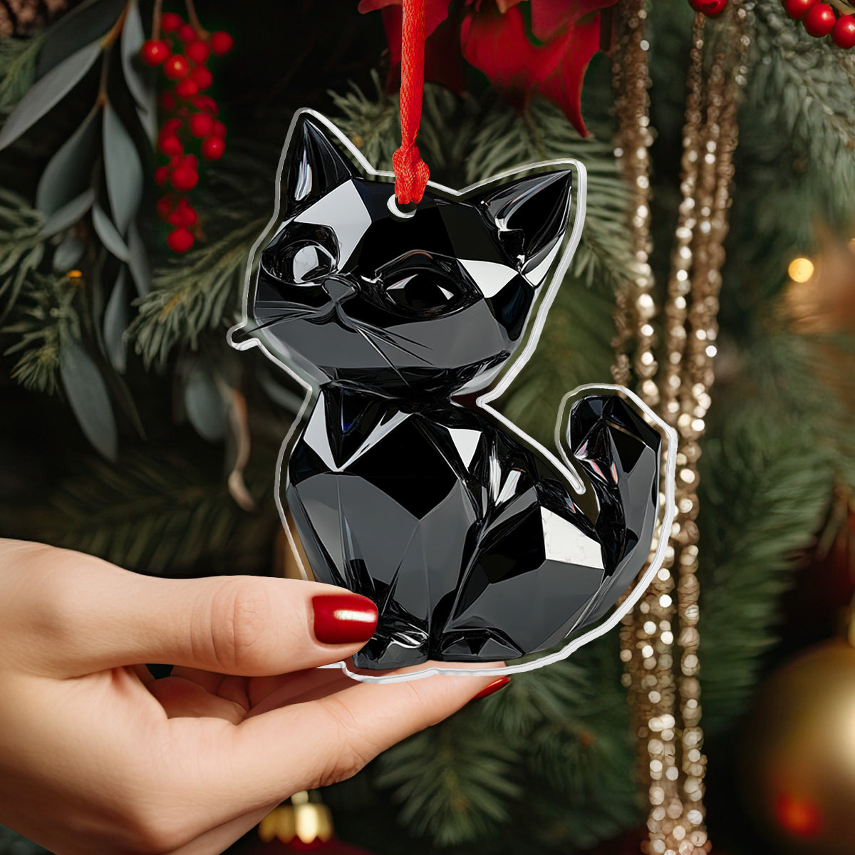 Lorva Black Cat 2D Acrylic Ornament Cuteness Overload