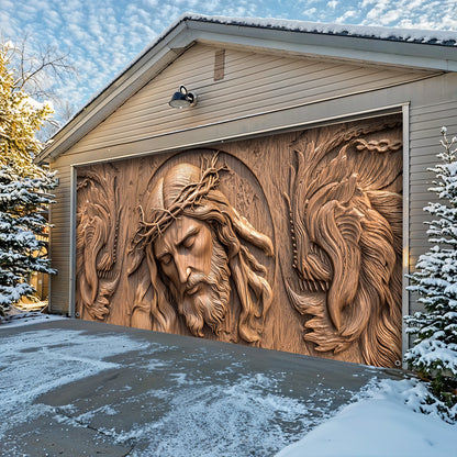 Lorva Garage Door Banner Faith
