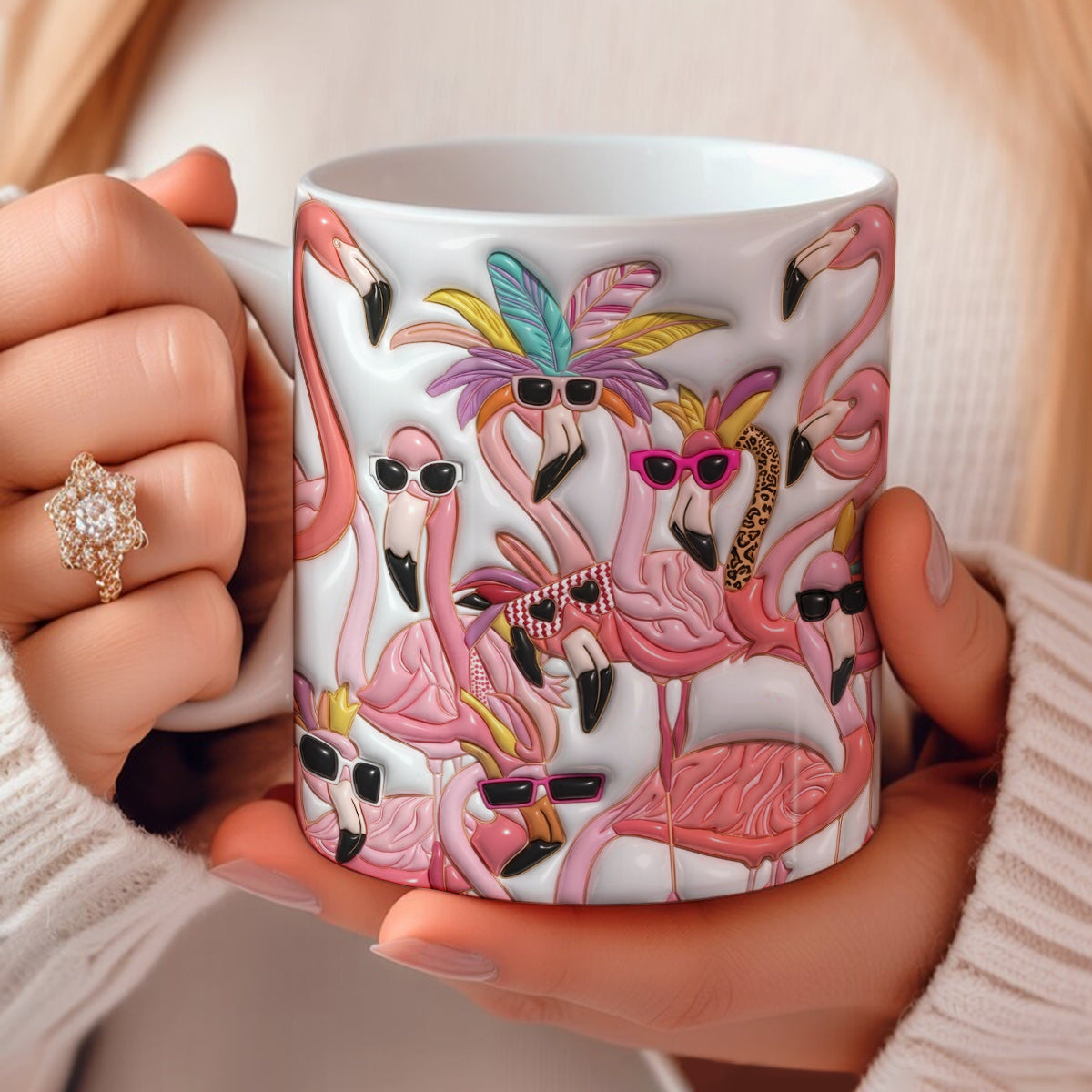 Lorva Flamingo Mug Charming Lady