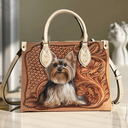 Lorva Leather Bag Vintage Yorkie Grace