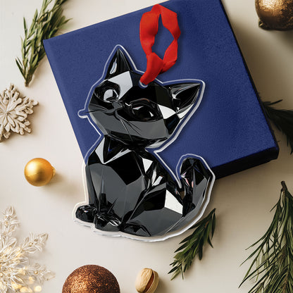 Lorva Black Cat 2D Acrylic Ornament Cuteness Overload