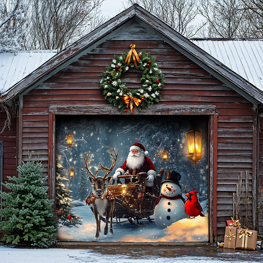 Lorva Christmas Garage Door Banner Decoration A Storybook Christmas Night