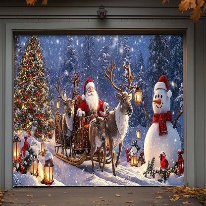 Lorva Christmas Garage Door Banner Decoration Peace