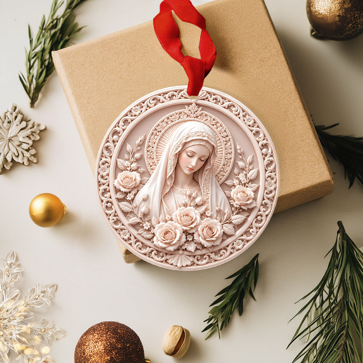 Lorva Acrylic Ornament Gentle Virgin Mary