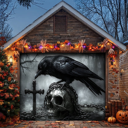 Lorva Halloween Garage Door Banner Decoration  Faith In The Darkness