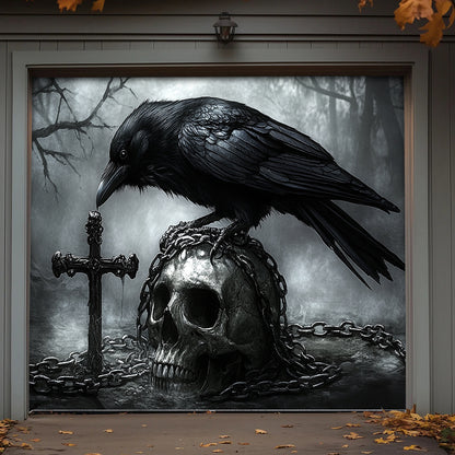 Lorva Halloween Garage Door Banner Decoration  Faith In The Darkness