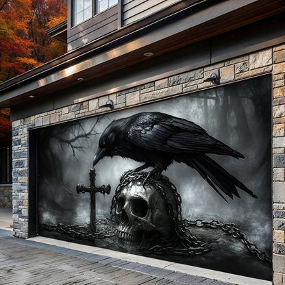 Lorva Halloween Garage Door Banner Decoration  Faith In The Darkness