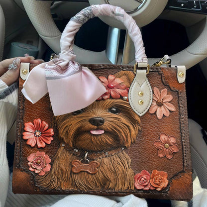 Lorva Leather Bag Wildflower Yorkie