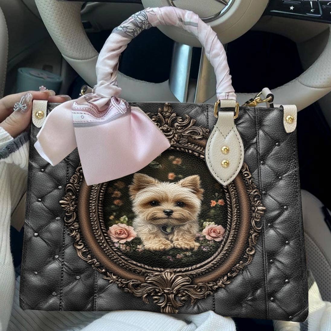 Lorva Yorkie Leather Bag Victorian