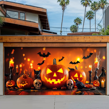 Lorva Halloween Garage Door Banner Decoration Bewitched Pumpkin Night