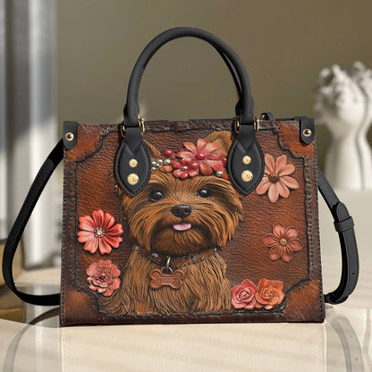 Lorva Leather Bag Wildflower Yorkie
