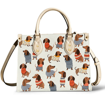 Lorva Dachshund Leather Bag Cuteness Overload