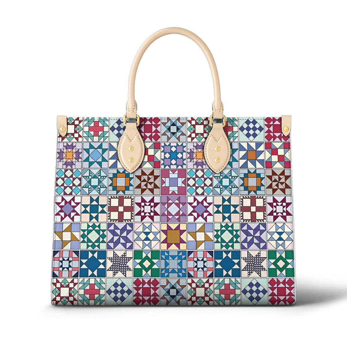 Lorva Leather Bag Gentle Quilting Blocks