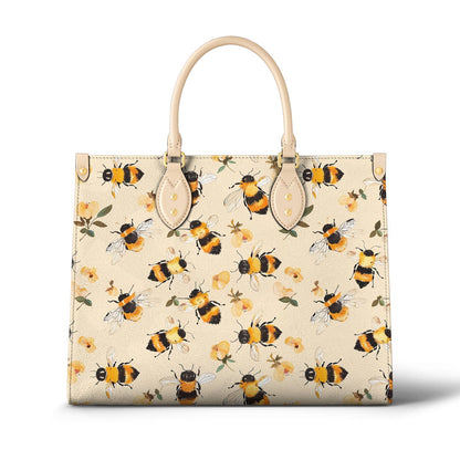 Lorva Leather Bag Charming Floral Bee