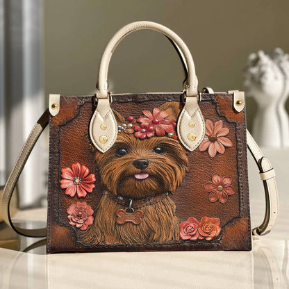 Lorva Leather Bag Wildflower Yorkie