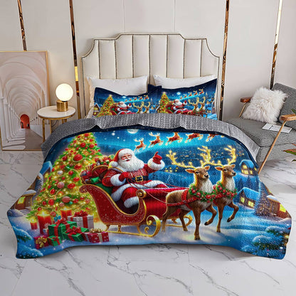 Lorva All Season Quilt 3-Piece Set Merry Christmas