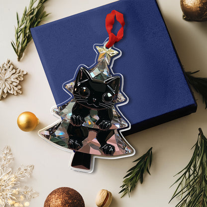 Lorva Cat 2D Acrylic Ornament Celestial Catmas Tree