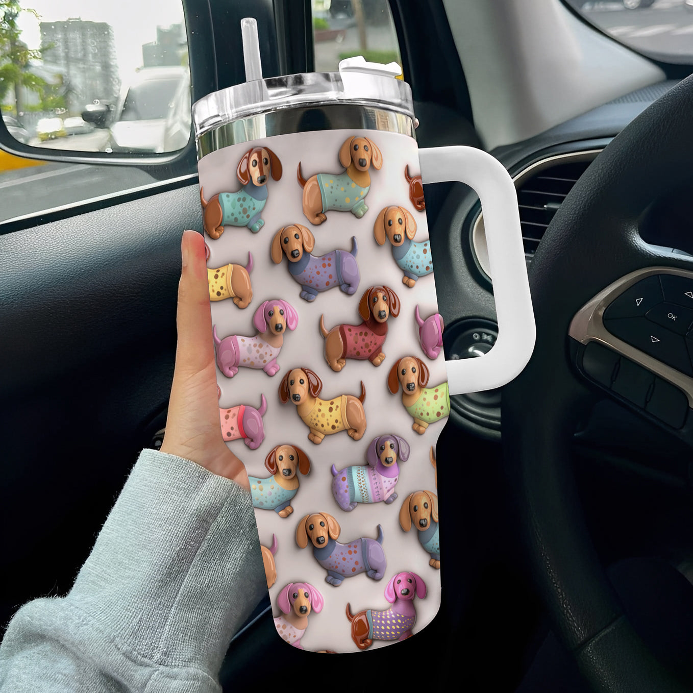 Lorva Tumbler Pretty Dachshund