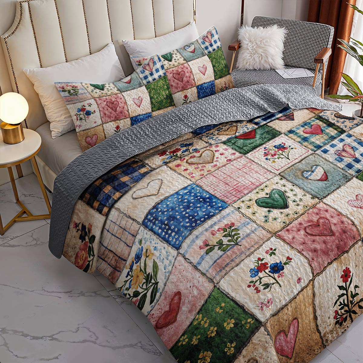 Lorva All Season Quilt 3-Piece Set Nature’s Symphony
