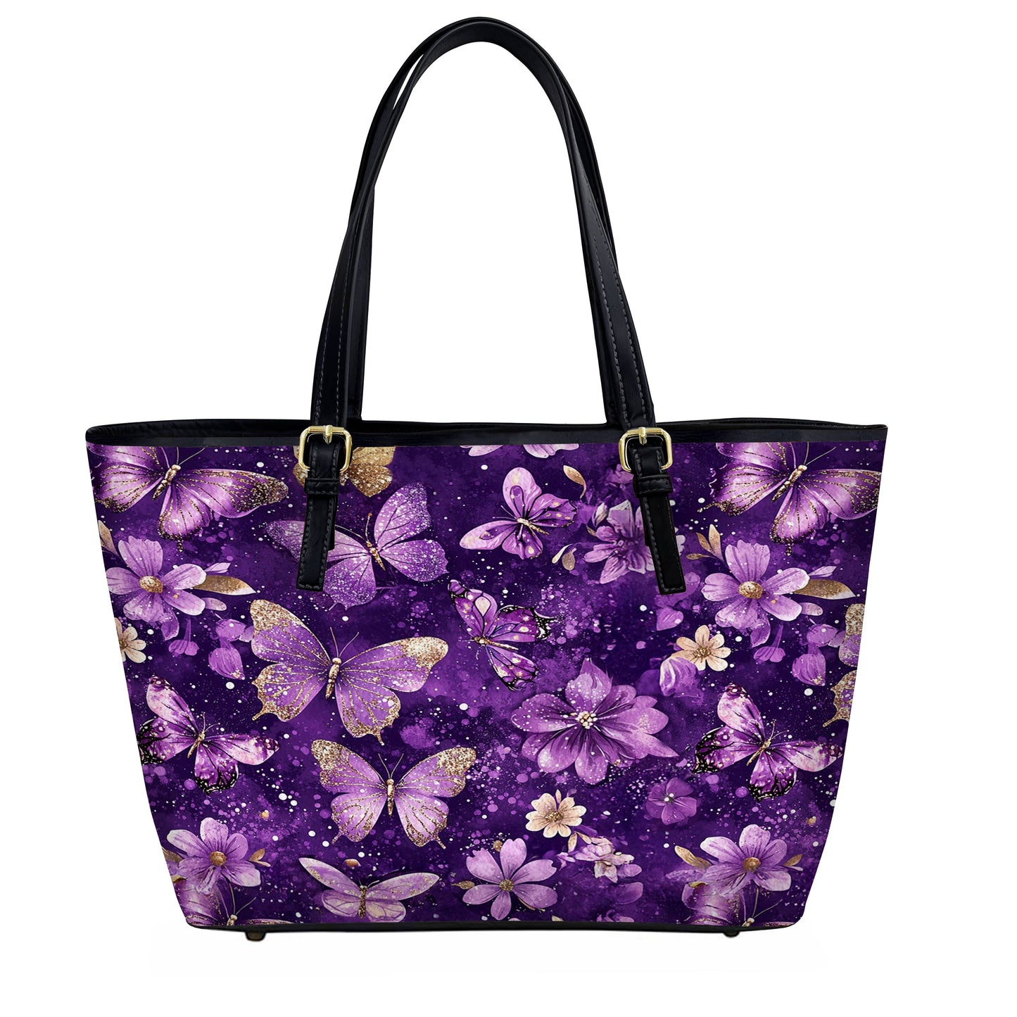 Lorva Butterfly Leather Tote Bag Velvet Wings