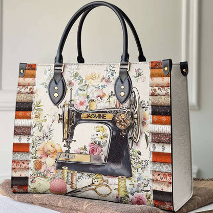 Lorva Personalized Sewing Leather Bag Vintage Bloom
