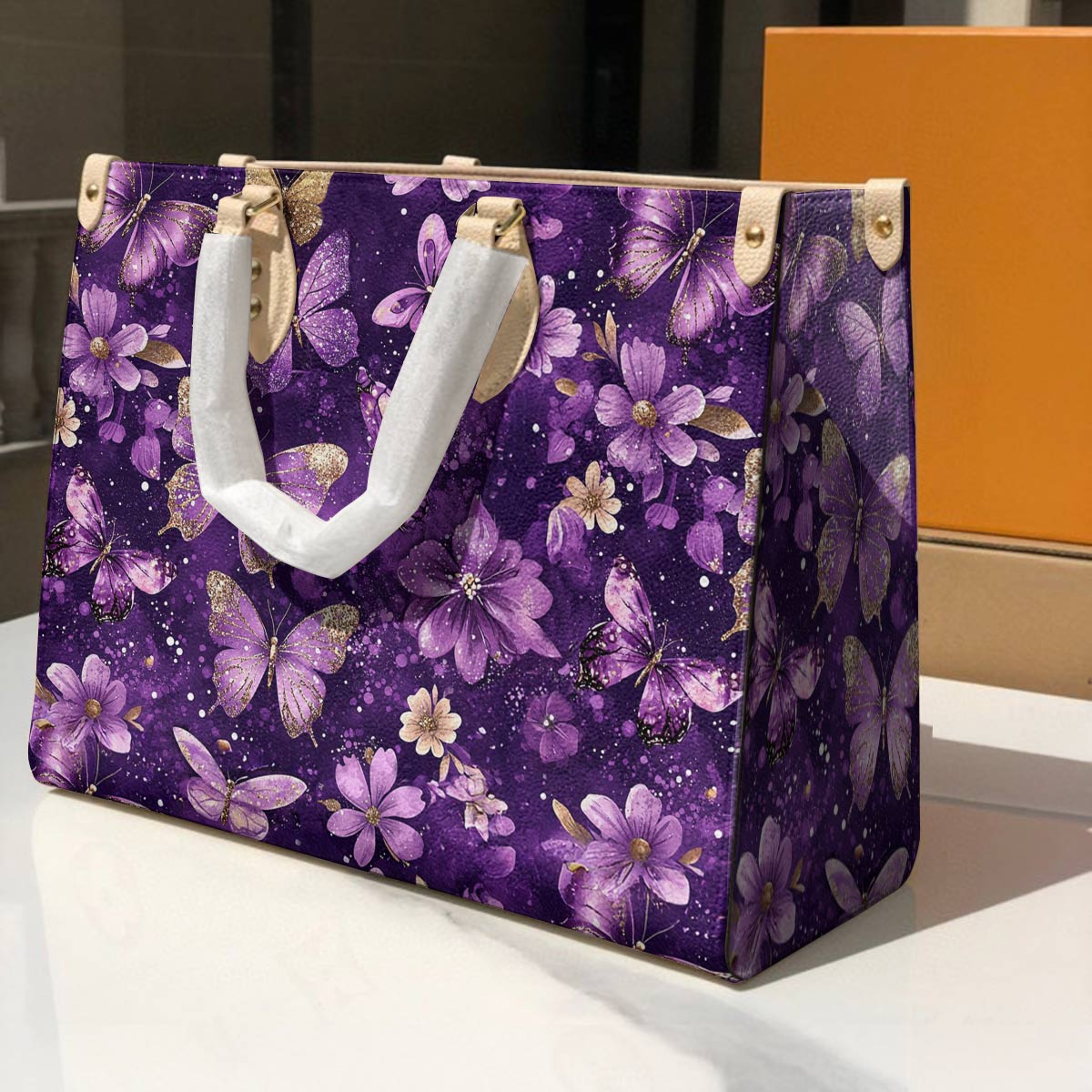 Lorva Leather Bag Velvet Wings