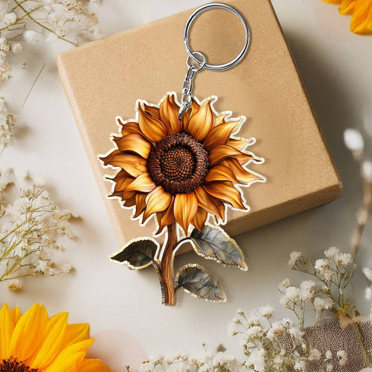 Lorva Keychain Hope Love Sunflower