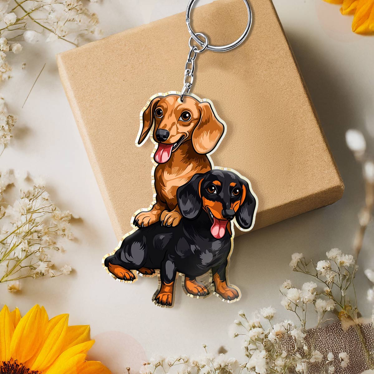 Lorva Keychain Dachshunds Love