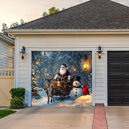 Lorva Christmas Garage Door Banner Decoration A Storybook Christmas Night