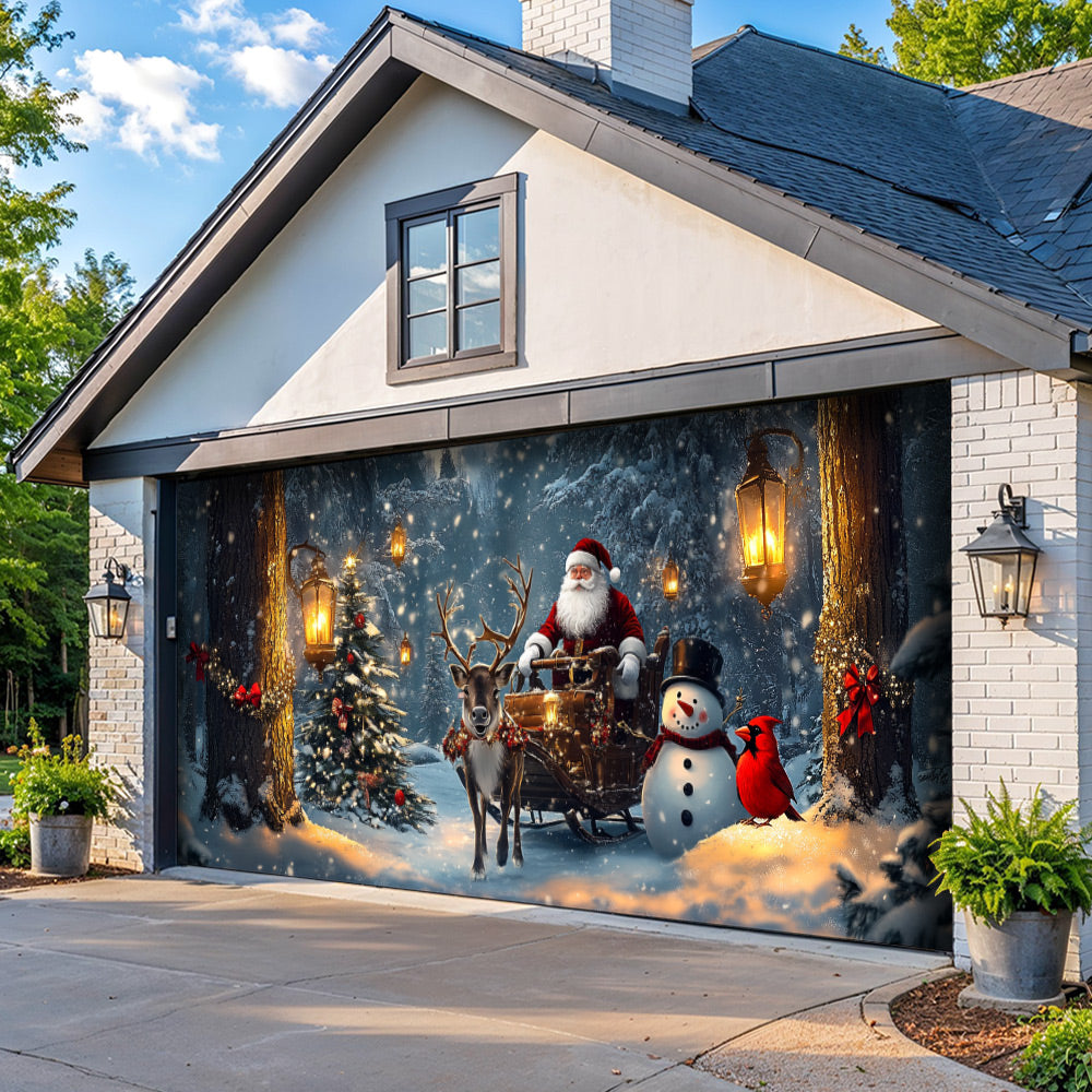 Lorva Christmas Garage Door Banner Decoration A Storybook Christmas Night