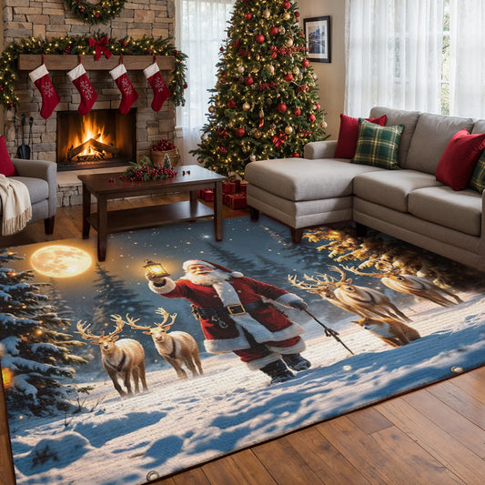 Lorva Christmas Area Rug Let's Move Forward