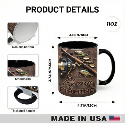 Lorva Personalized Mug Gone Fishing