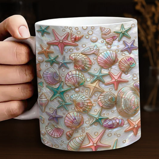 Lorva Mug Happy Seashell Collecting