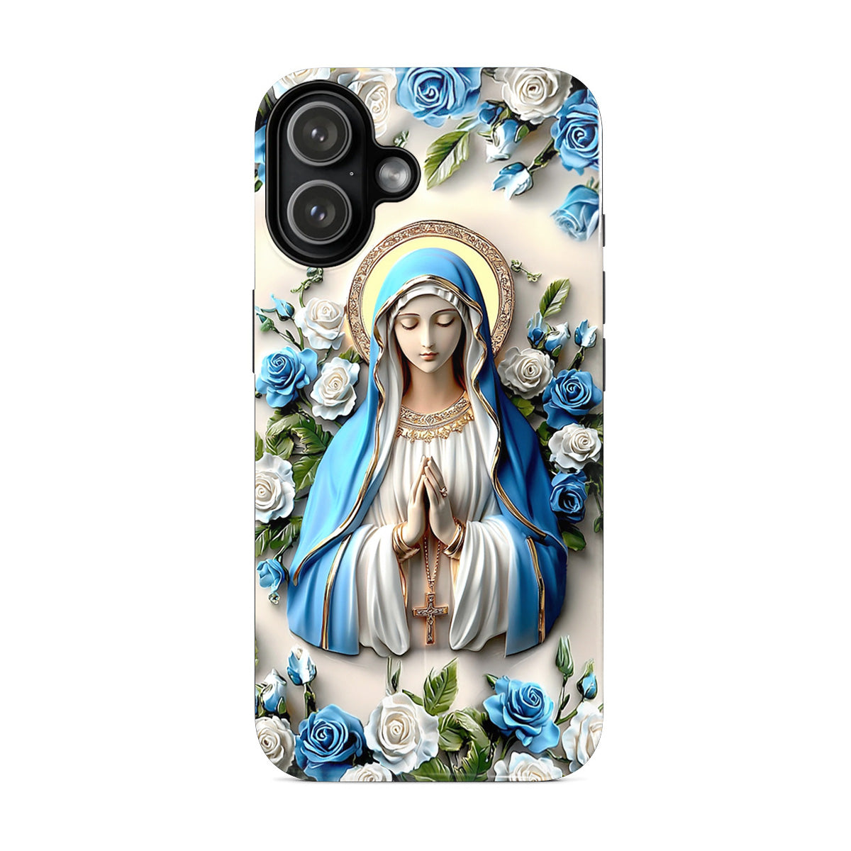 Lorva Phone Case Charming Virgin Mary Roses