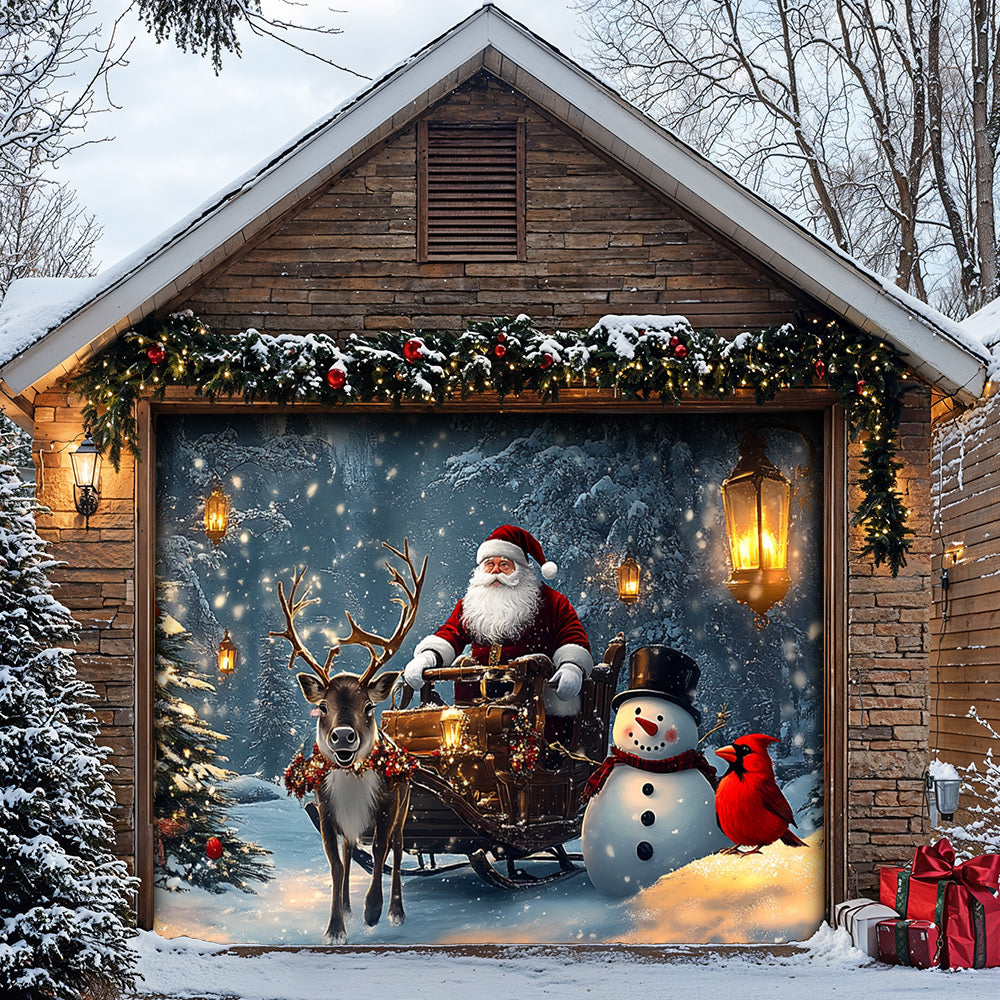 Lorva Christmas Garage Door Banner Decoration A Storybook Christmas Night