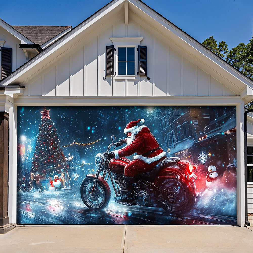 Lorva Christmas Garage Door Banner Decoration Frenzy