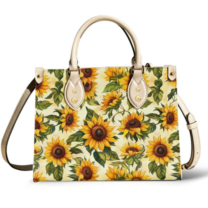 Lorva Leather Bag Happy Sunflowers
