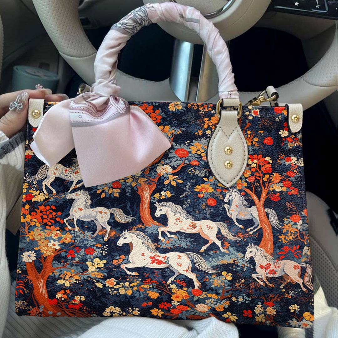 Lorva Leather Bag Enchanted Horses