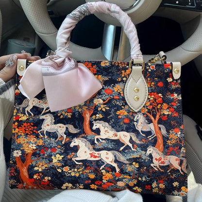 Lorva Leather Bag Enchanted Horses