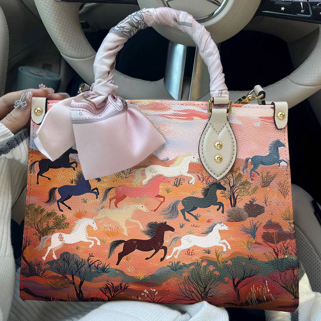 Lorva Leather Bag Desert Gallop