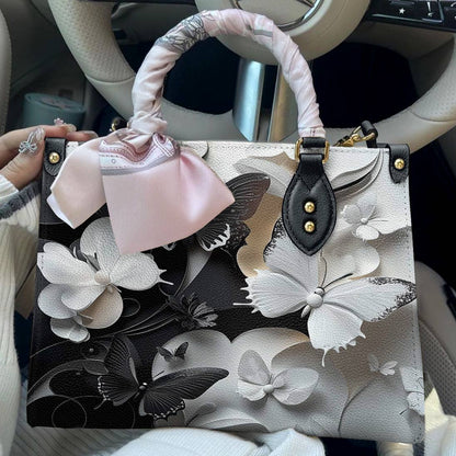 Lorva Leather Bag Monochrome Mirage