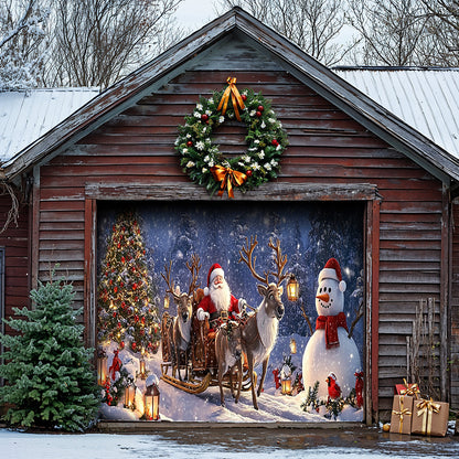Lorva Christmas Garage Door Banner Decoration Peace
