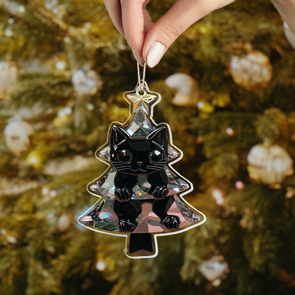 Lorva Cat 2D Acrylic Ornament Celestial Catmas Tree