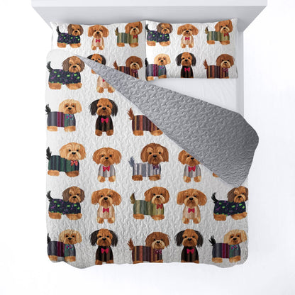 Lorva All Season Quilt 3-Piece Set Fashionable Fur Babies
